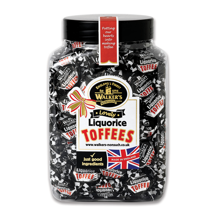 Walker's Liquorice Toffees Jar 1250 g