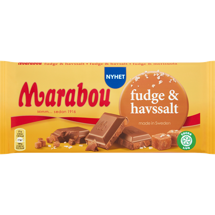 Marabou Fudge & Havssalt 185 g