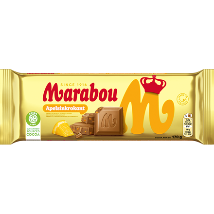 Marabou Appelsinkrokant 170 g
