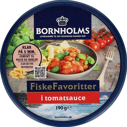 Bornholms FiskeFavoritter med Tomatsauce 190g