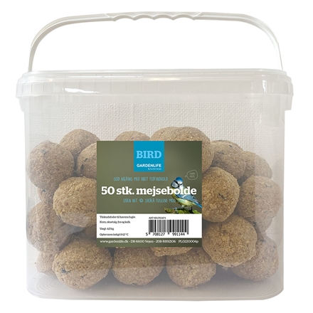 Mejsebolde u. net i spand 50 stk