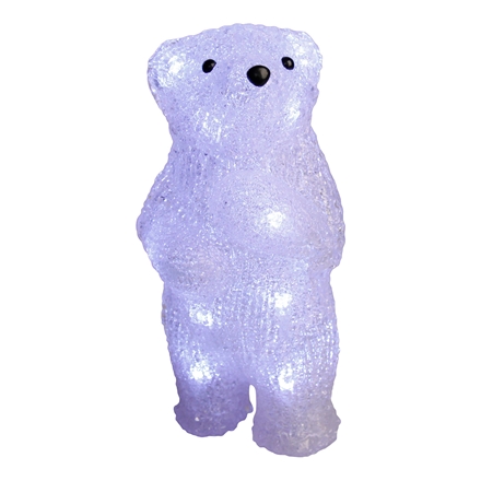 Isbjørn m/LED H21,5xW11xD11 