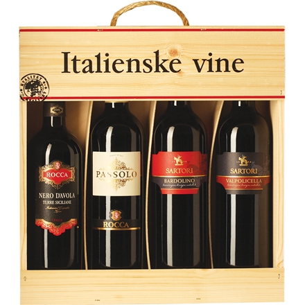 Italienske Vine Gavekasse 4x0,75 l 