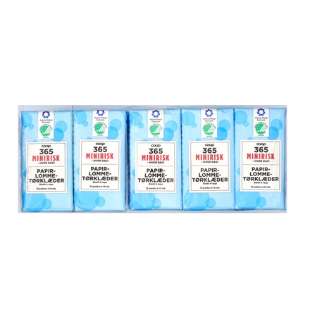 365 Minirisk Lommetørklæde 4-Lags 10 x 10 stk