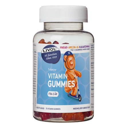 Livol Vitaminbjørne Original 75 Stk.