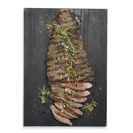 Flanksteak mar. Black Garlic 450 - 600 g (Vion)