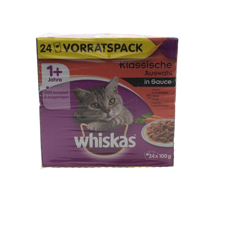 Whiskas Katzennahrung Portionsbeutel (24x100g)  Huhn