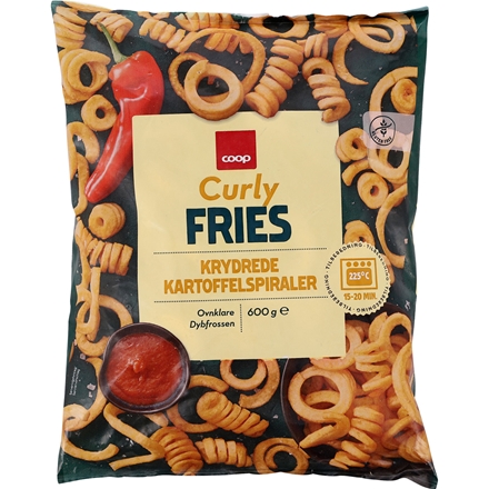Coop Curly Fries 600 g