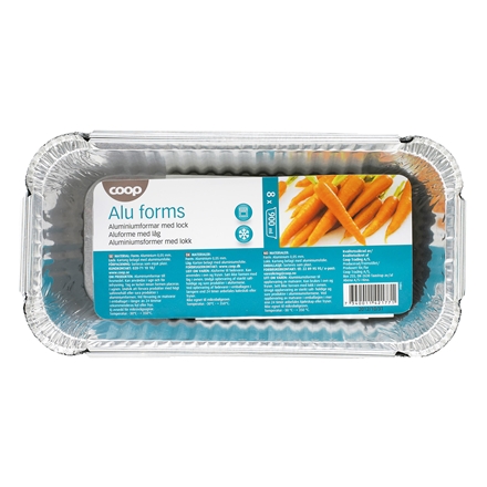 Coop Aluforme 900 ml 8 stk.