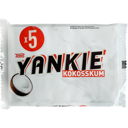 Toms Yankie Kokosskum 5-pak 200 g 