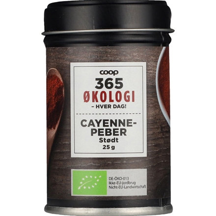 365 Økologi Cayennepeber 25 g