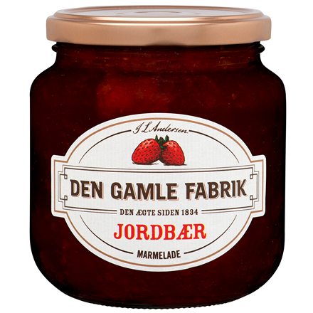 Den Gamle Fabrik Jordbær Marmelade 600 g