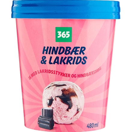 365 Hindbær & Lakrids Is 480 ml