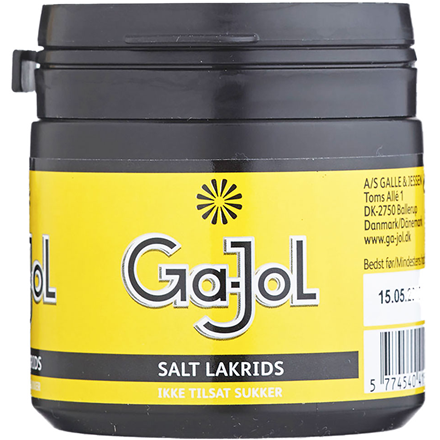 Ga-Jol Cupholder Salt Lakrids 100 g