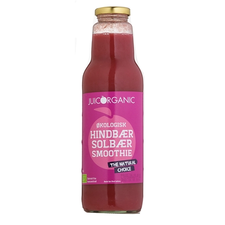 Økologisk Smoothie Hindbær/Solbbær 740 ml