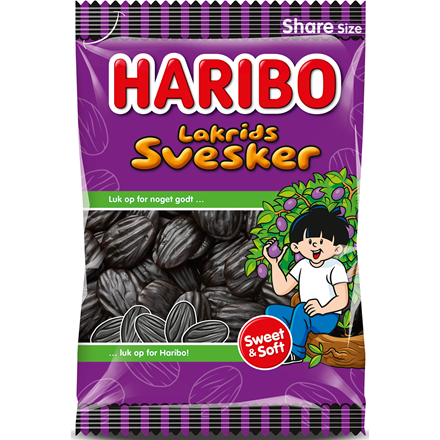 Haribo Lakrids Svesker 375 g