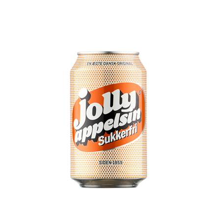 Jolly Appelsin Sukkerfri 18x0,33 l