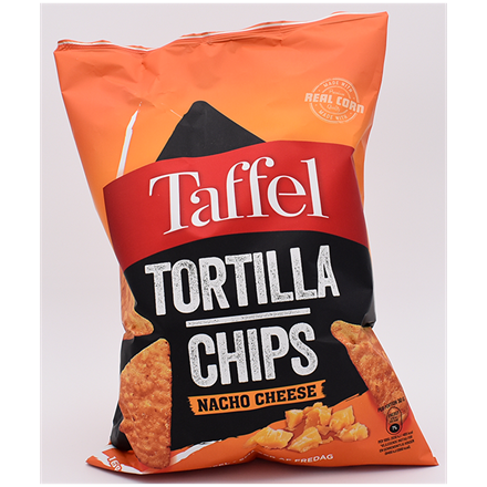 Taffel Tortilla Nacho Cheese 165 g