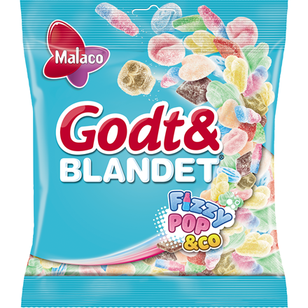 Malaco Godt & Blandet Fizzy Pop 325 g