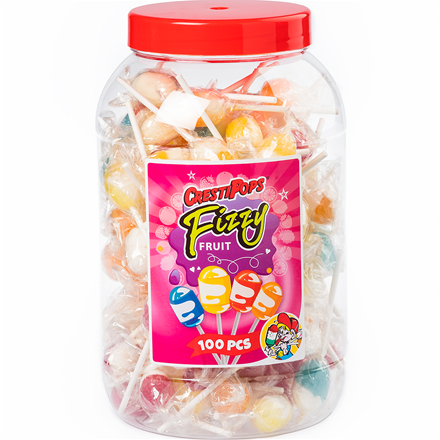 Crest Fizzy Lollies 100 stk 1 kg.