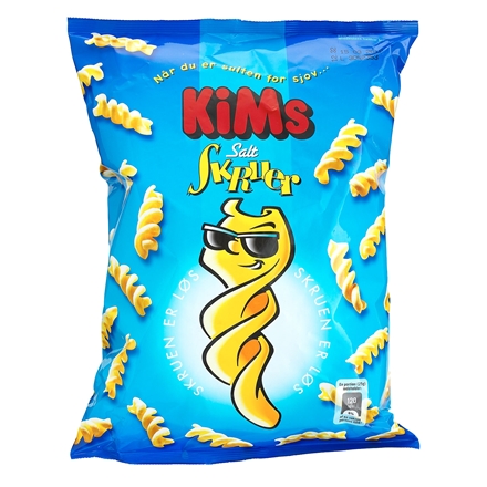 Kims Chips Saltede Skruer 135 g