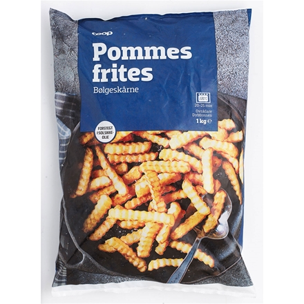 Coop Pommes Frites Bølgeskåret 1 kg