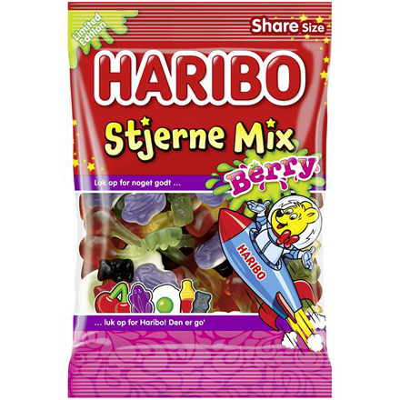 Haribo Stjerne Mix Berry 375 g