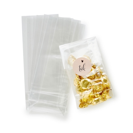 Cellofanpose 6 stk 8x20x4 cm