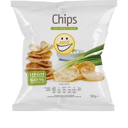 EASIS Sour Cream & Onion Chips 50 g