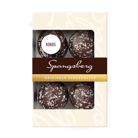 Spangsberg Flødeboller Kokos 4-pak 124 g 