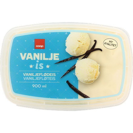 Coop Vanilje Is 900 ml