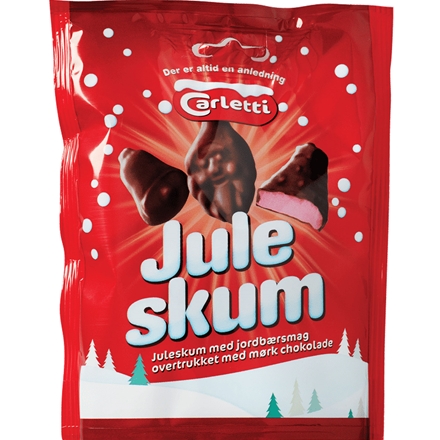 Carletti Juleskum Jorbær Mørk Schokolade 70 g