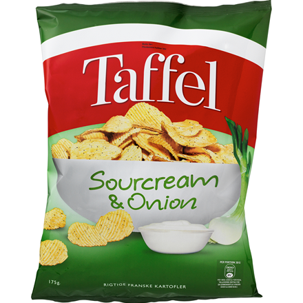 Taffel Sourcream & Onion 175 g