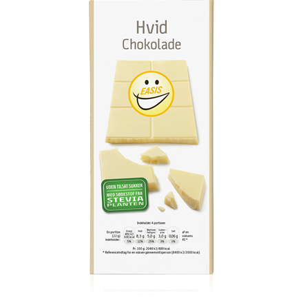 EASIS Hvid Chokoladeplade 85 g