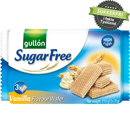 Nordthy Gullòn Sukkerfri Vanilla Vafler 210 g
