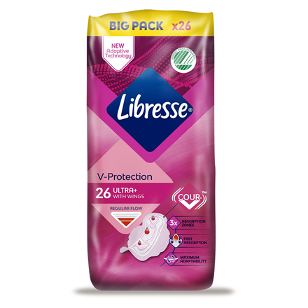 Libresse Ultra+ Normal Wing Big Pack 26 stk