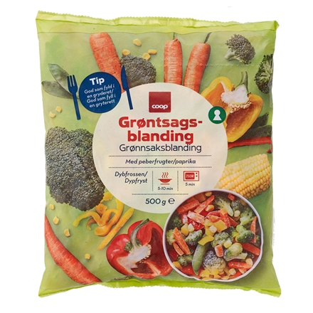 Coop Grøntsagsblanding 500 g