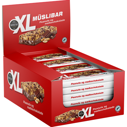 Nordthy Müsli Peanuts mælkechoko 24 x 50g