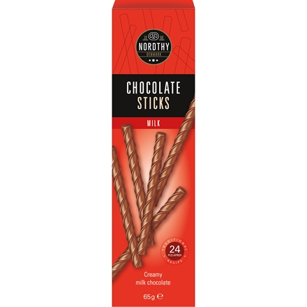 Nordthy Chokolade Sticks Mælk 65 g