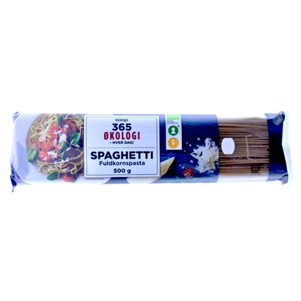 365 Økologi Fuldkorns Spaghetti 500 g