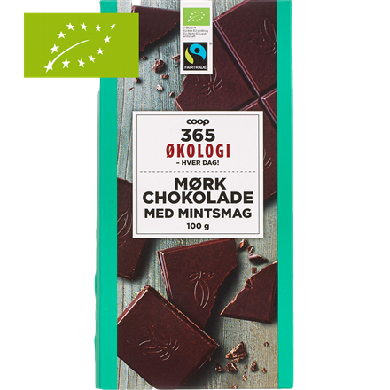365 Økologi Chokolade m. Mint 100 g