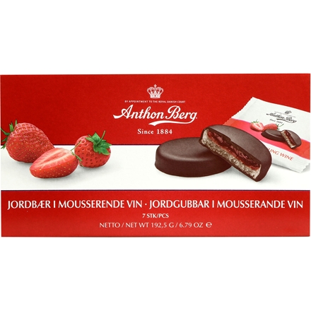 Anthon Berg Tærter Jordbær i Mousserende Vin 192,5g