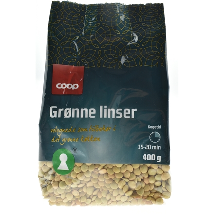 Coop Grønne Linser 400g