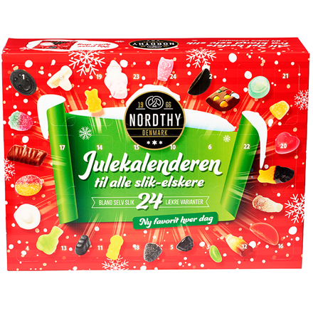 Nordthy Julekalender Rød 442 g