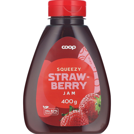 Coop Squeeze Jordbærmarmelade 400 g