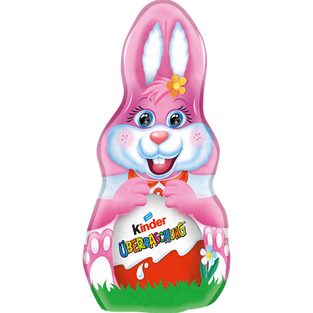Ferrero Kinder Påskehare med Overraskelse Rosa 75 g