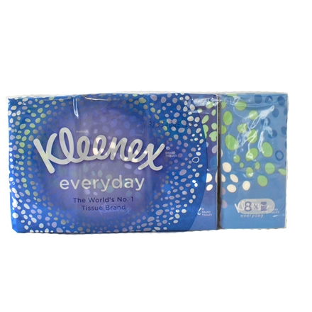 Kleenex Everyday Lommetørklæder 8 x 10-pak