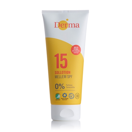 Derma Sun Sollotion mellem SPF15 200 ml