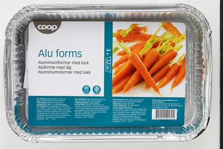 Coop Aluforme 2,2 l 3 stk