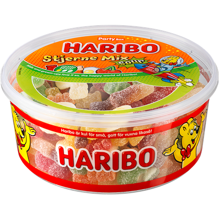 Haribo Stjerne Mix Sour 900 g